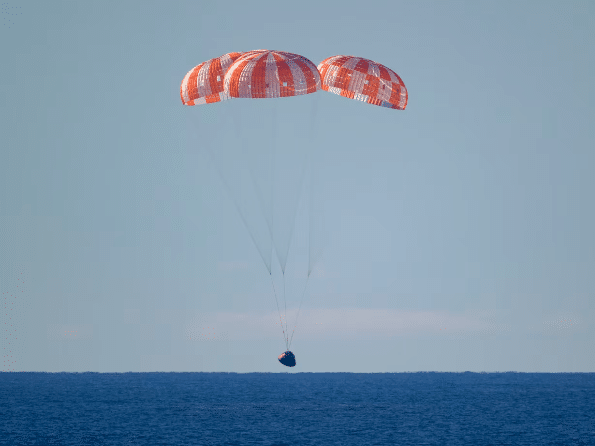 Astronauts have safely returned to Earth after a historic trip around the moon