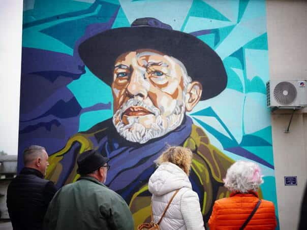 Bihać received a mural dedicated to the poet Husein Dervišević