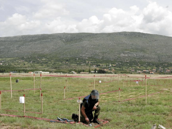 Bosnia and Herzegovina is still threatened by mine hazards