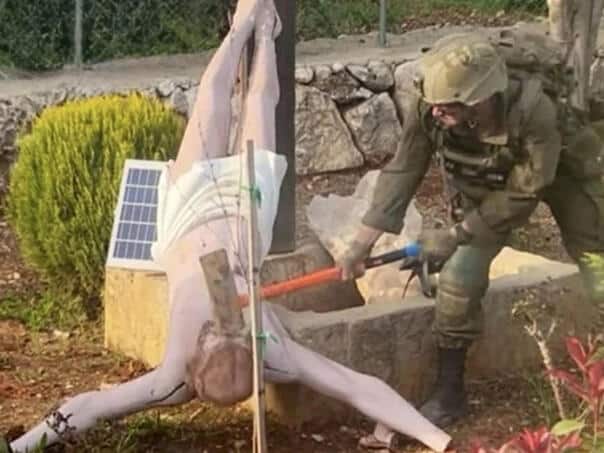 The Israeli soldiers who desecrated the statue of Jesus must go to prison
