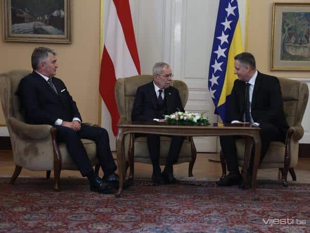 Bećirović and Komšić held a meeting with the President of the Republic of Austria