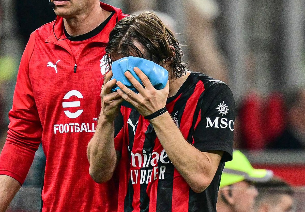 Modrić left the field due to injury in the draw between Milan and Juventus