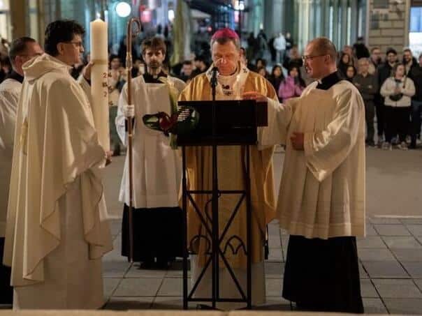 Vigil Mass in the Sarajevo Cathedral