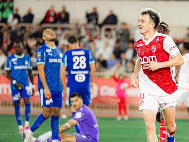 Monaco defeated Marseille in the derby and continued their hunt for the Champions League