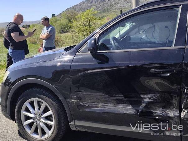 Mostar: Two accidents in 50 meters, four injured people