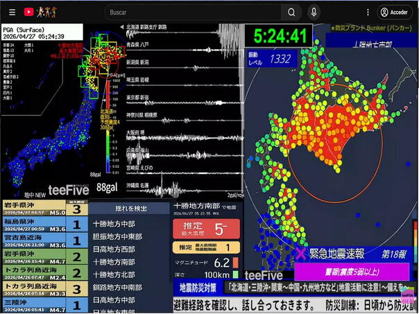 A new earthquake shook Japan