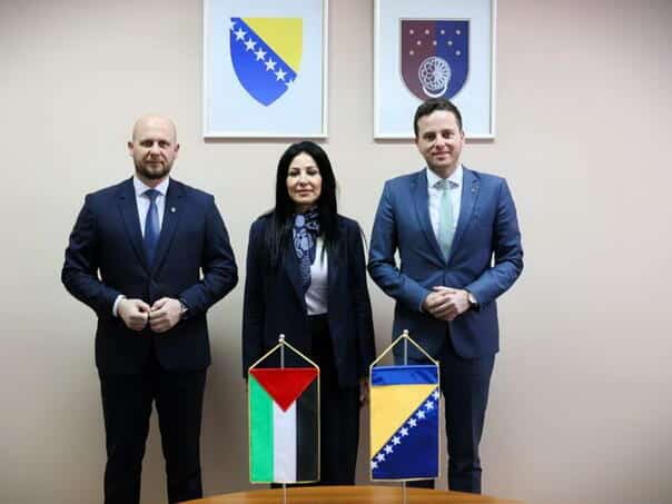 Okerić and the UK received Ambassador Abu Laban: Institutional support for the people of Palestine