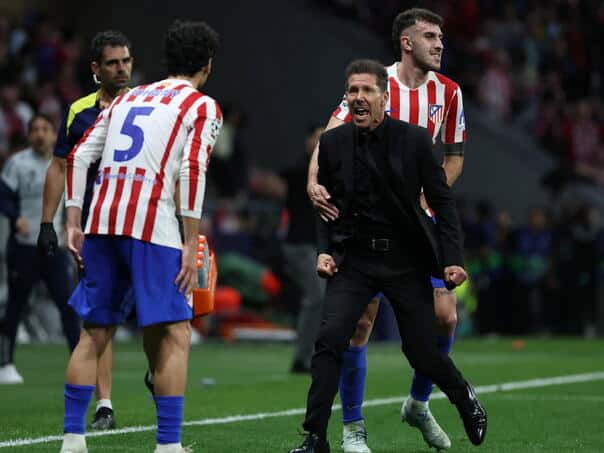 See what Simeone did during the VAR check