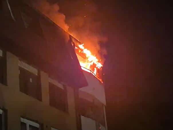 Fire in Sarajevo’s Dobrinja neighborhood, residents evacuated