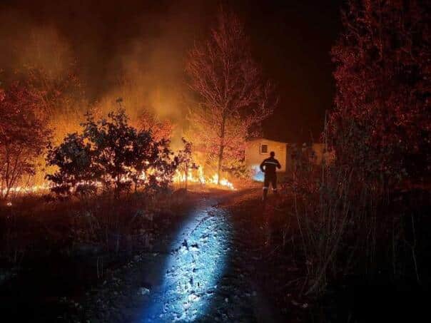 Fire in Stolac: Major material damage occurred in a construction company