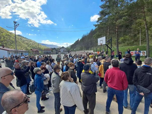 Protest in Jezera: Citizens against mining in Pliva
