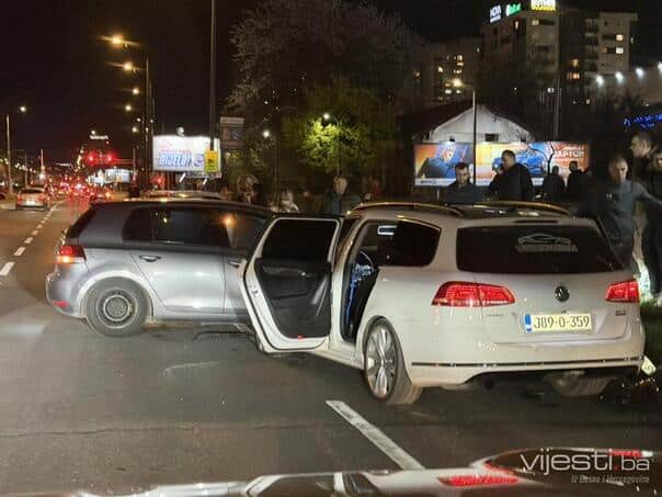 Traffic accident on Otoka, collision of two vehicles