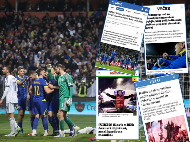 Slovenian media: "Azzuri" in tears, the victory brought the whole of BiH to its feet