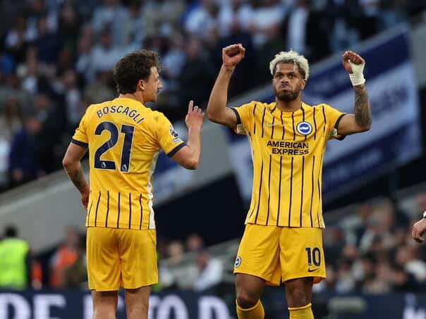 Tottenham remained winless in the 95th minute against Brighton
