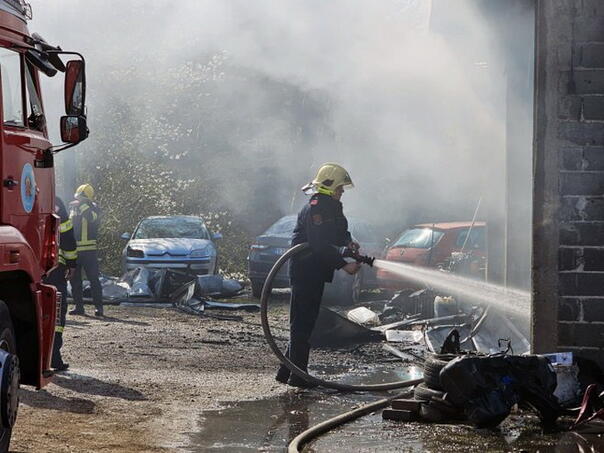 The fire in East Sarajevo was completely extinguished, no one was injured
