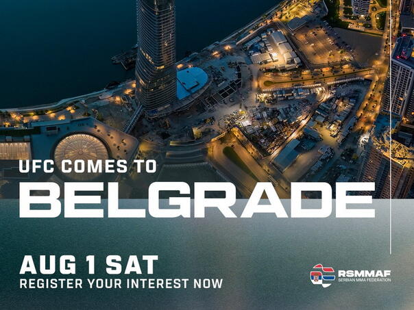 UFC announced the official date of arrival in Belgrade!