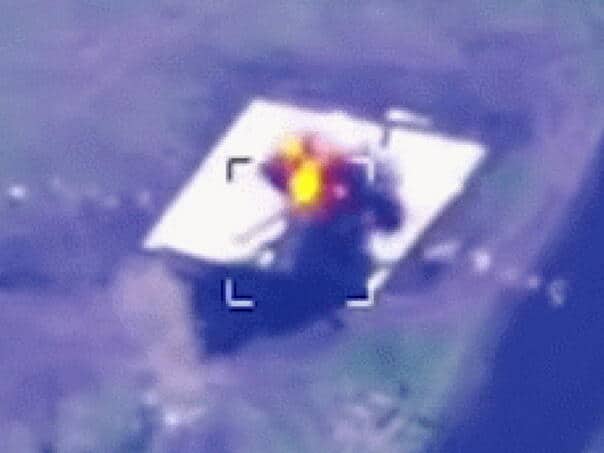 Ukrainians destroyed two valuable Russian helicopters with drones and published the footage