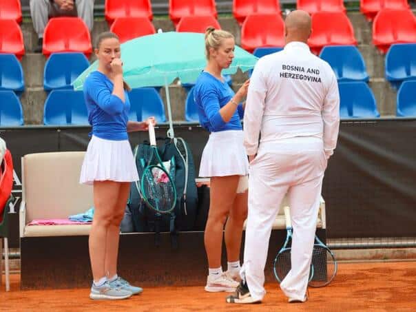 The women’s tennis team of BiH was relegated to a lower rank