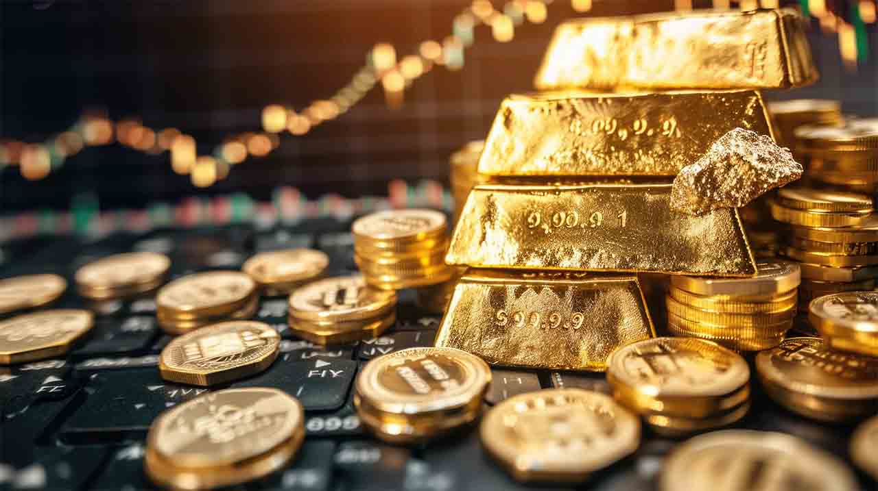 Gold prices fall from two-week highs after Trump’s speech