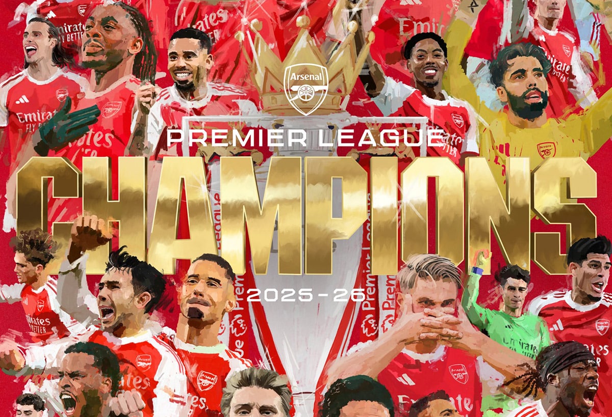 Arsenal again at the top of England after more than two decades