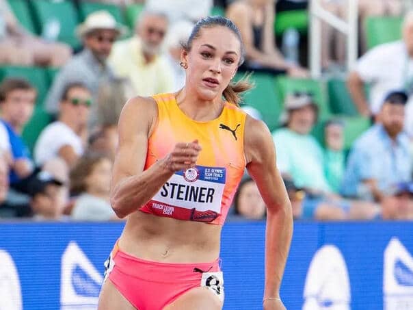 The American athlete is suing Puma and Mercedes, saying they ruined her career