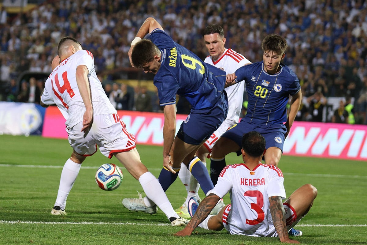 The Dragons are scoreless against North Macedonia in Koševo