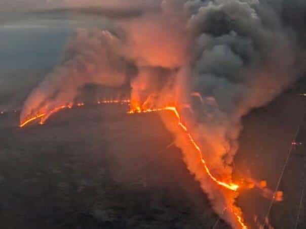 Florida on fire: Fire out of control, threatens houses too