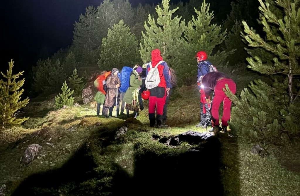 GSS Prenj rescued five underage mountaineers from the Czech Republic on Prenj