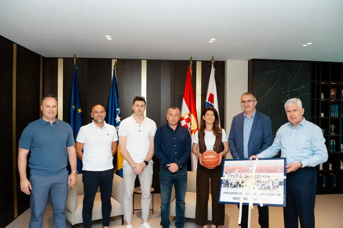 Čović and Filipović received the champions: HKK Široki received support ahead of their return to the ABA league