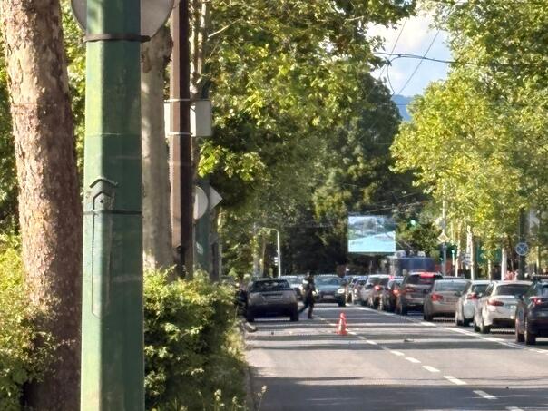 Accident in the center of Sarajevo: A police car and a passenger vehicle collided