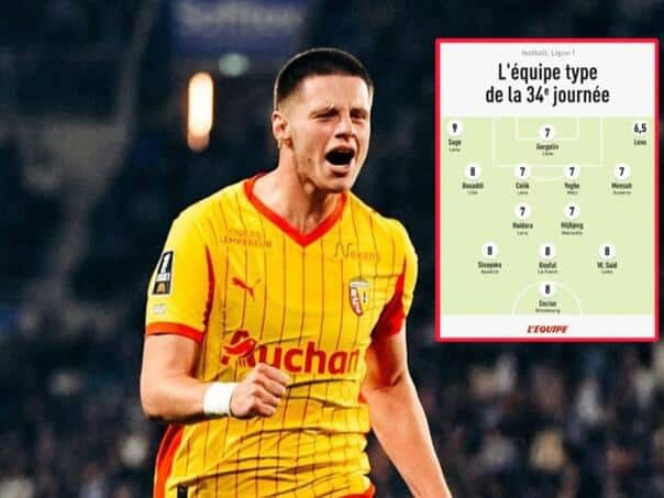 Nidal Celik in the ideal team of the Ligue 1 round