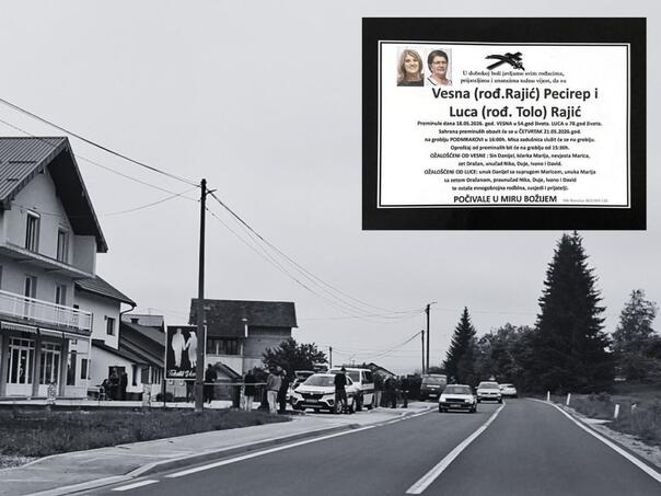 Known time and place of burial of Vesna Pecirep and her mother Luca Rajić