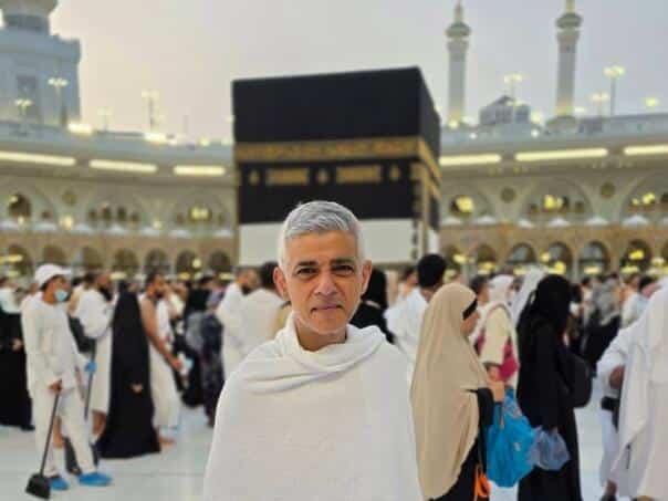 Sadiq Khan among the millions of pilgrims to Mecca