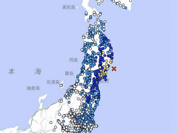 Strong earthquake hits northern Japan: The ground shook off the coast of Miyagi