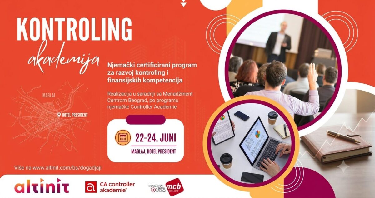 Knowledge used by leading companies: The certified program of the German Academy of Controlling is coming to Maglaj
