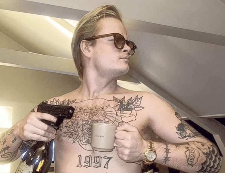 The son of the Norwegian heiress accused of four rapes