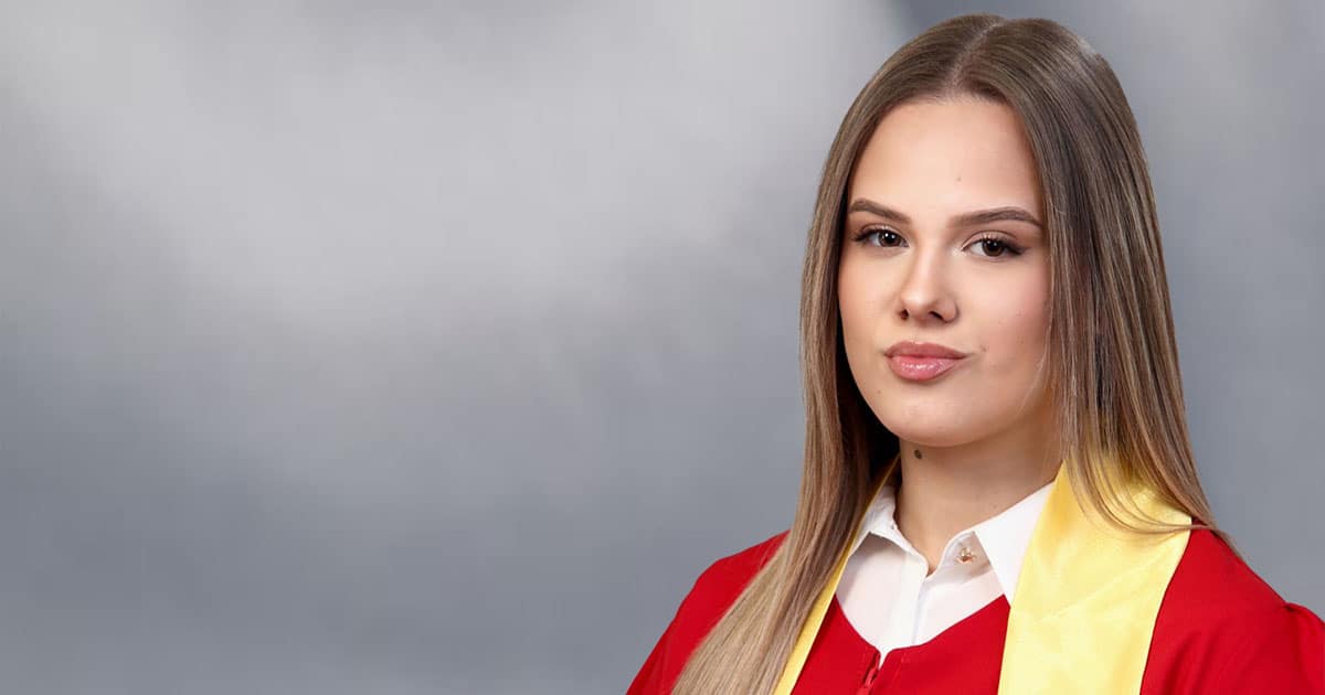 Aldijana Agić, a student of the generation of “Musa Ćazim Ćatić” Gymnasium: The path of knowledge, work and love for the German language