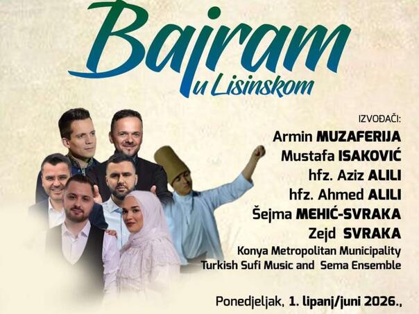 "Bajram in Lisinski" will gather performers of spiritual music from Croatia, BiH and Turkey