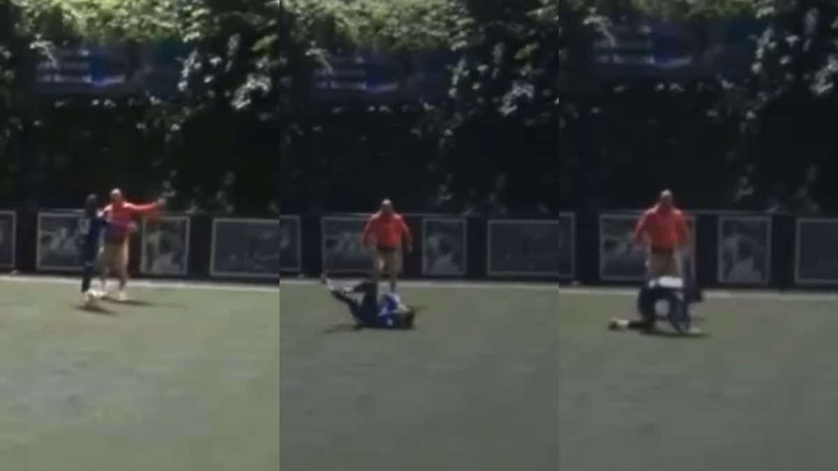 The Croatian boxer knocked out the former Split and Croatia player at the tournament