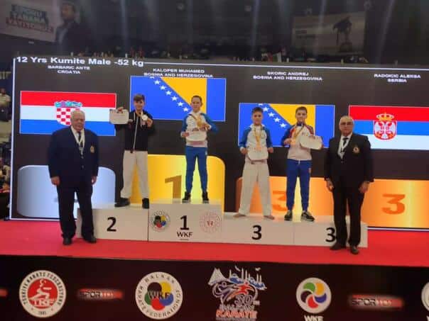 Young karate player from Gorazdan, Muhamed Kaloper, champion of the Balkans
