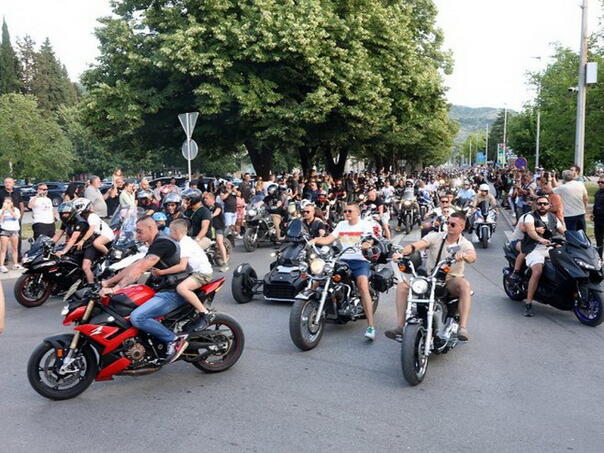 5,000 bikers at the motorcade in Trebinje