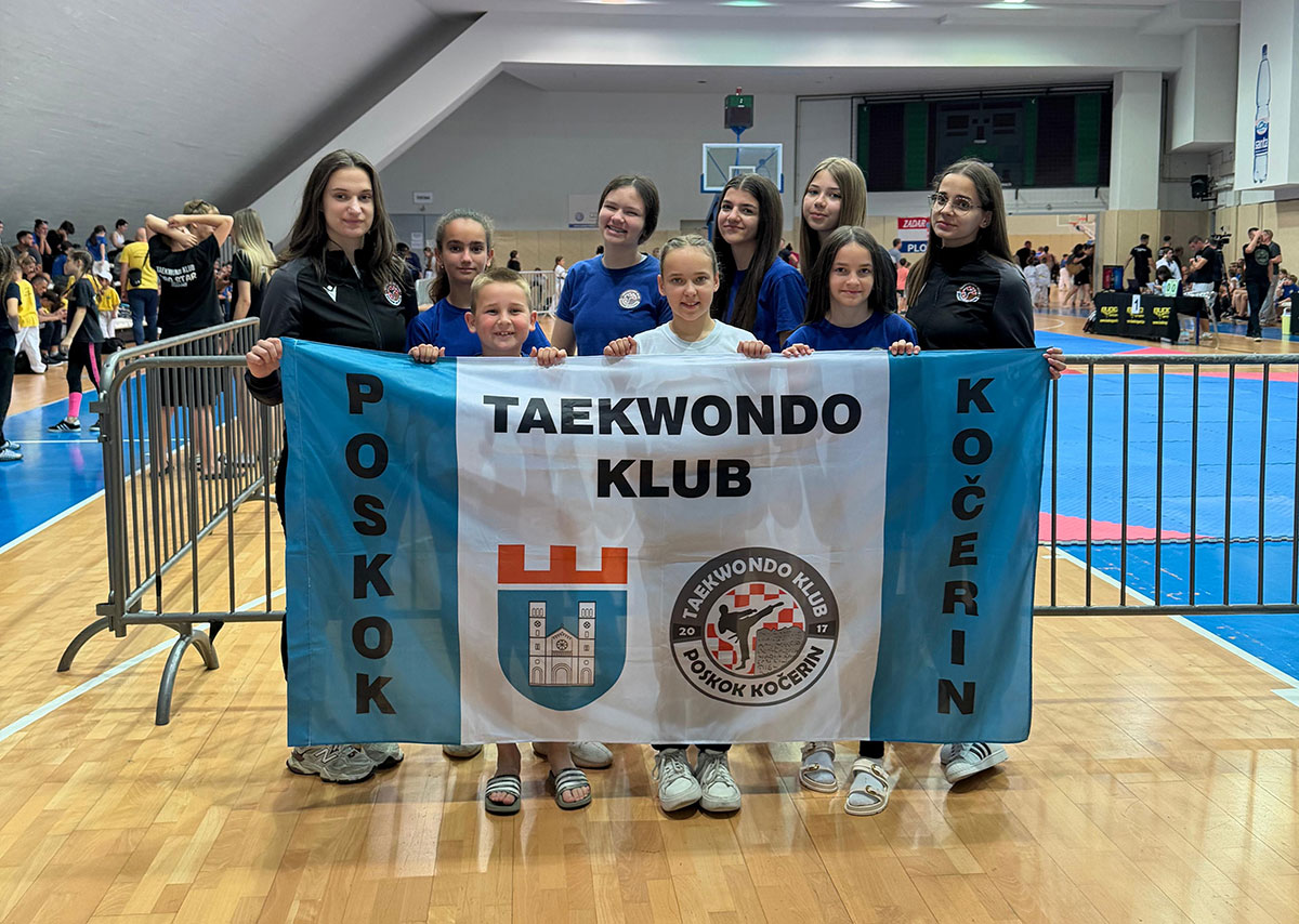 TKD “Poskok” Kočerin won five medals at the tournament in Zadar