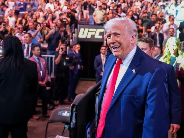 Trump celebrates his 80th birthday with a cage fighting spectacle at the White House