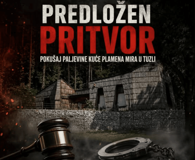 Proposed detention order for Nezir Šarić (37) from Tuzla for attempting to set fire to the House of the Flame of Peace in Tuzla