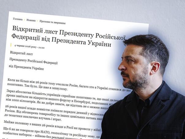 Zelensky wrote to Putin: "Ukraine proposes an end to the war"