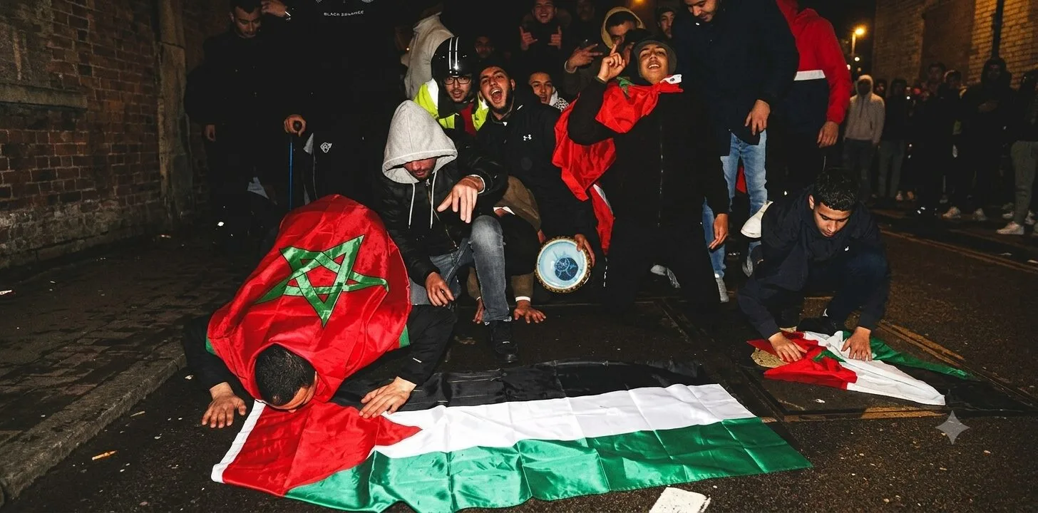 Moroccans created chaos on the streets of numerous European cities after the national team’s elimination from the World Cup
