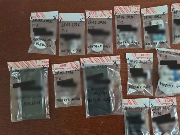 The police found a large quantity of cocaine and heroin with the 31-year-old
