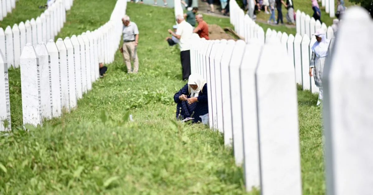 Klanjana collective funeral in Potočari Memorial Center, followed by the burial of the remains of 10 victims