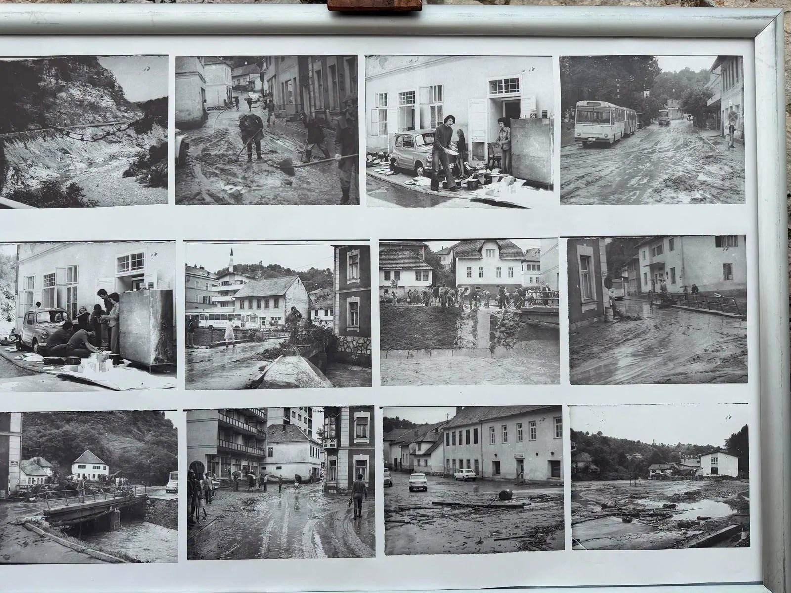 An exhibition opened in Tešnje on the occasion of the 50th anniversary of the catastrophic floods of 1976