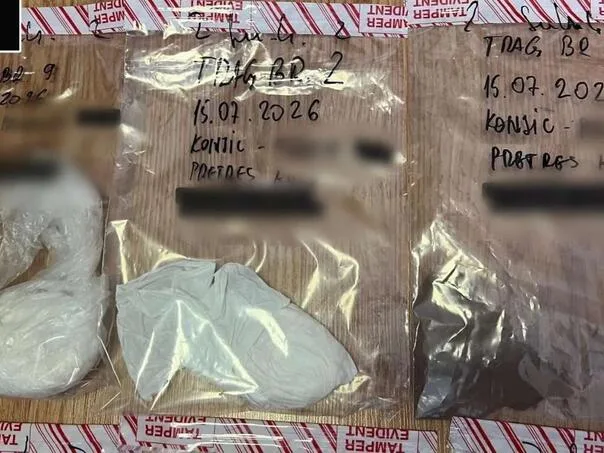 During the search of the family house in Konjic, drugs and money were found